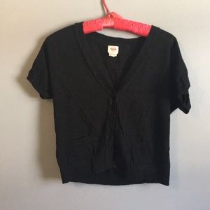 Mossimo Supply Co Black Short Sleeved sweater